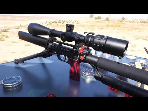 رماية اهداف بندقية ليشي 2 مسافة 164 متر Edgun leshiy target shooting 164 m