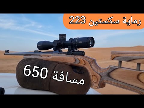 رماية سكستين مسافة 650 عيار 223