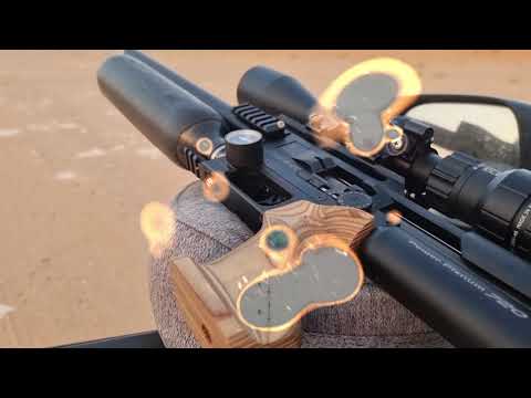 رماية مسافة 440 بسبطانة لوثر وولثر على امباكت long range fx impact 440 with lother walther barrel