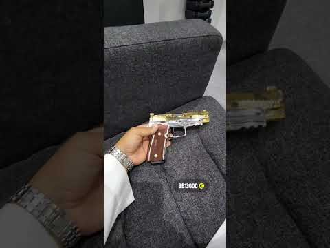 مسدس سق ساور ذهبي فضي sig sauer p320 gold