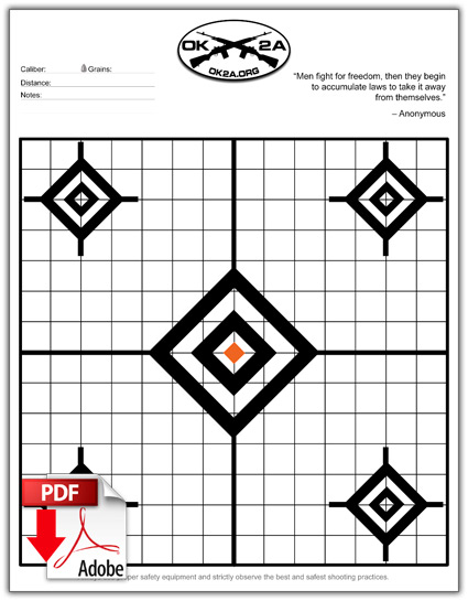 4321 5 أهداف رماية بصيغة Pdf جاهزة للطباعة Printable Shooting Targets ابو عمر